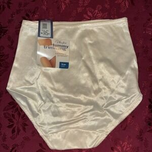 NWT Vintage Playtex Tummy Trimming Firm Briefs Sz XL Comfort Stretch Almond